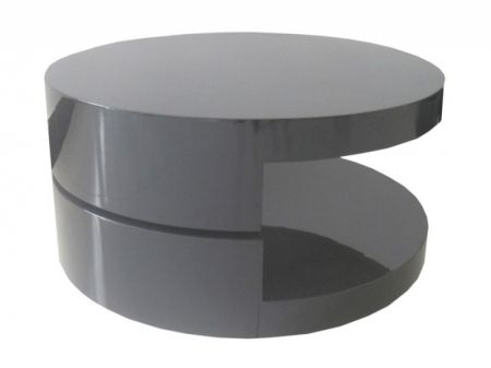 Excellent Famous Round High Gloss Coffee Tables Intended For Spiral Black High Gloss Coffee Table Coffee Tables From Fads (View 25 of 50)