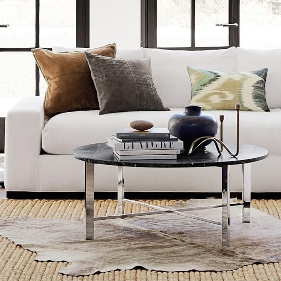 Excellent Fashionable Black And Grey Marble Coffee Tables Pertaining To Black Round Marble Coffee Table (Photo 38 of 40)