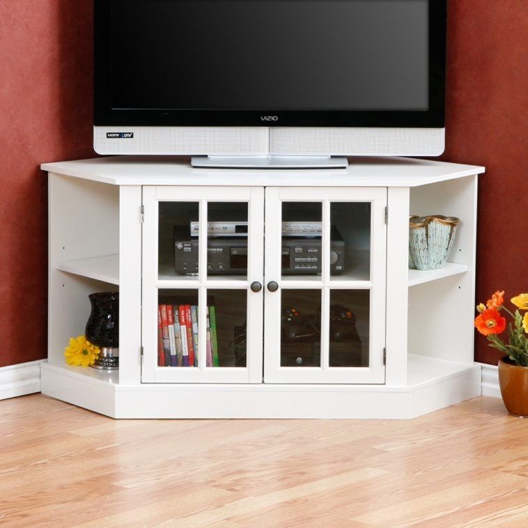 Excellent Favorite Black TV Stands With Glass Doors In Black Corner Tv Cabinet With Glass Doors (Photo 38 of 50)