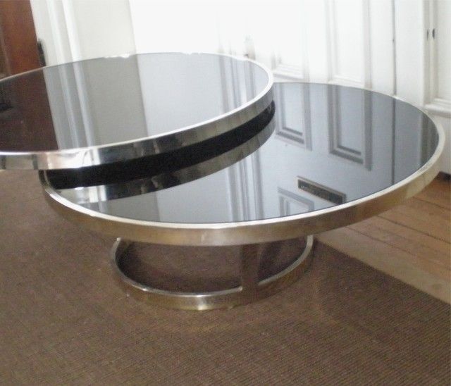 Excellent High Quality Glass Chrome Coffee Tables Intended For And Glass Farina Supply (Photo 25 of 40)