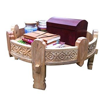 Excellent High Quality Low Height Coffee Tables Inside Shab Chic Low Height Coffee Table Side Table Hand Carved Made (Photo 44 of 50)