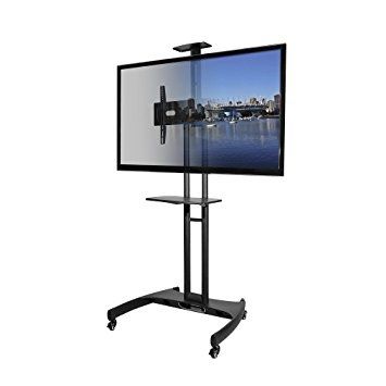 Excellent High Quality TV Stands For 43 Inch TV Intended For Amazon Kanto Mtm65pl Mobile Tv Stand With Mount For 37 To  (View 4 of 50)