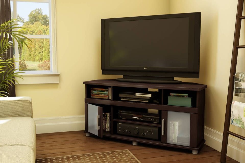 Excellent High Quality TV Stands For Corner Throughout Tv Stands Elegant Black Corner Tv Stand For 55 Inch Tv Ideas (Photo 16 of 50)