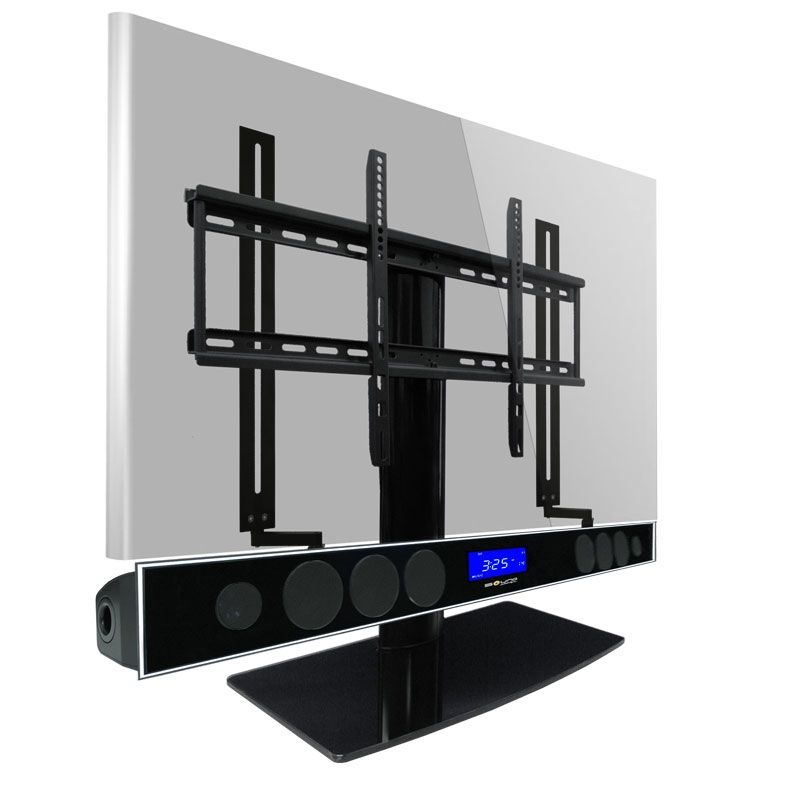 Excellent Preferred TV Stands With Bracket In Soundbar Wall Mount Universal Bracket With Depth Adjustment And (View 17 of 50)