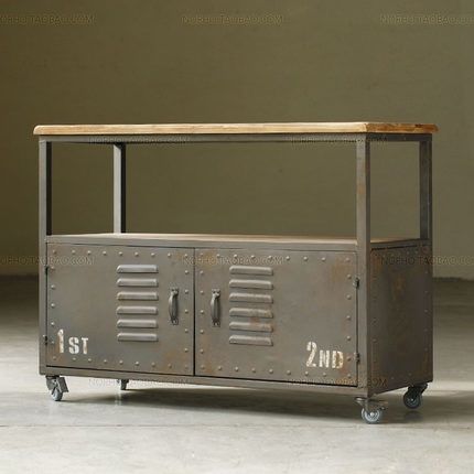 Excellent Premium Industrial Metal TV Cabinets With Regard To Loft Antique Wrought Iron Sideboard Industrial Metal Creative (View 32 of 50)