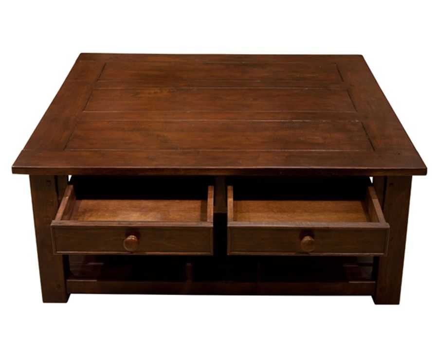 Excellent Premium Square Coffee Tables With Drawers Pertaining To Square Coffee Tables With Drawers (Photo 1 of 40)