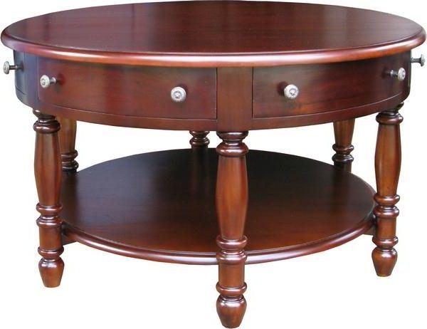 Excellent Top Round Coffee Tables With Drawers Throughout Round Coffee Table With Drawer (Photo 50 of 50)