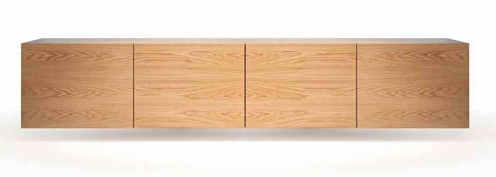 Excellent Trendy Contemporary Oak TV Cabinets For Av Cabinet Four Door Home Cinema Floating Gloss Contemporary Oak (Photo 33 of 50)