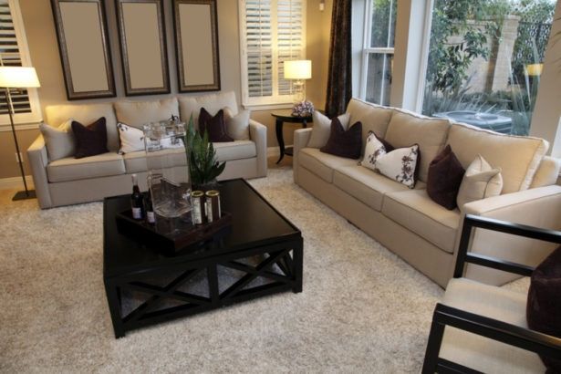 Excellent Trendy White And Brown Coffee Tables For Living Room Deep Chocolate Brown Coffee Table Also Beige Accent (Photo 26 of 40)