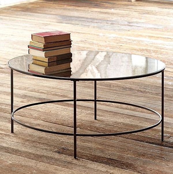 Excellent Widely Used Vintage Mirror Coffee Tables Regarding Coffee Table Elegant Mirrored Coffee Table Round Trunk Coffee (Photo 10 of 40)