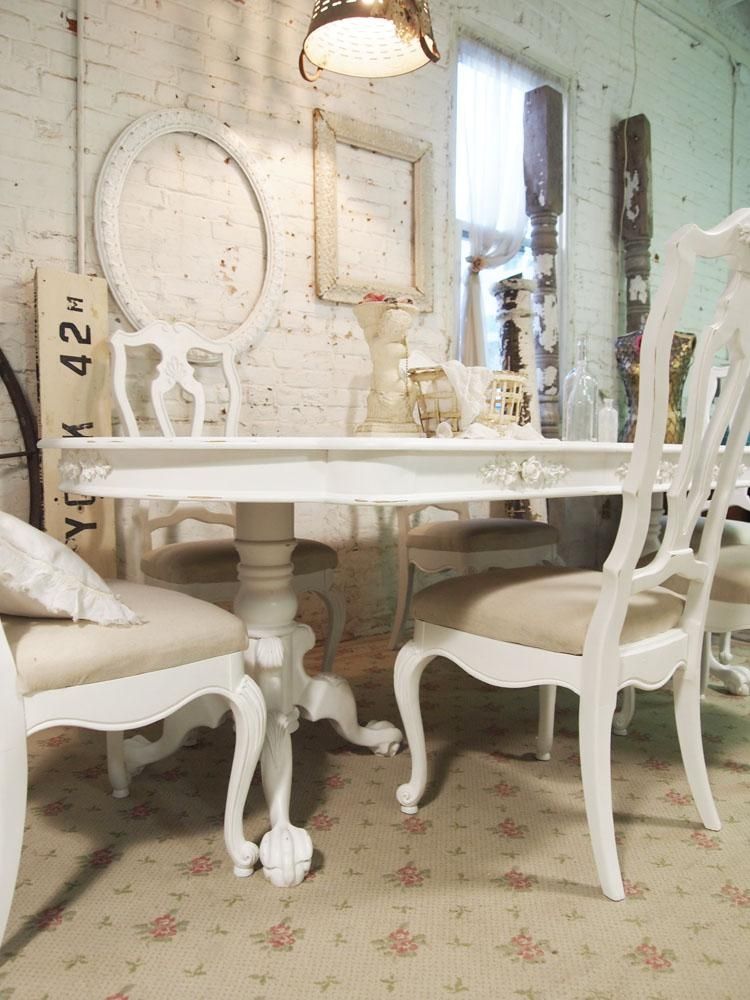Exciting Shabby Chic Dining Room Furniture For Sale Images – 3D Throughout Shabby Dining Tables And Chairs (View 4 of 20)