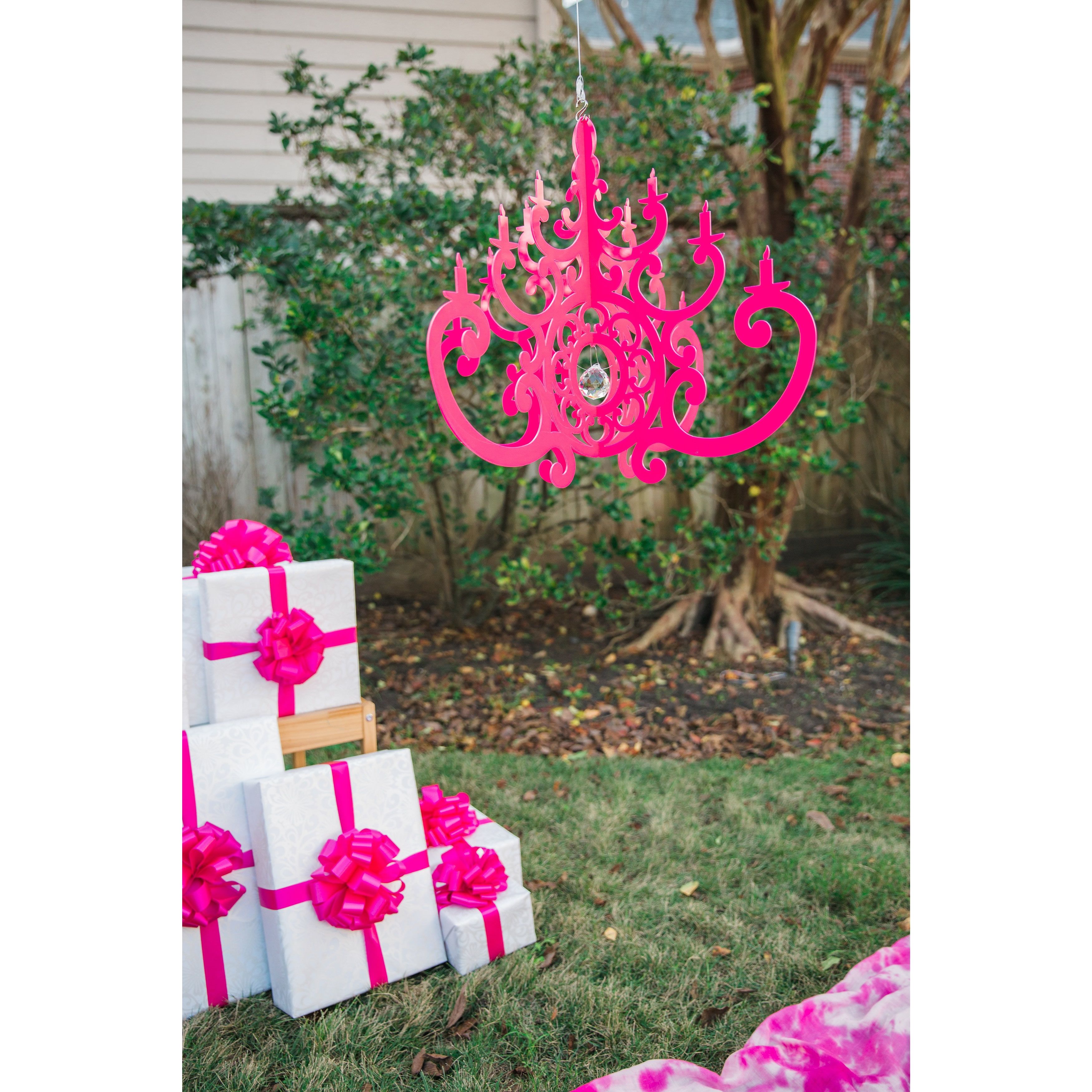 Fancy Hot Pink Chandelier Mobile With Regard To Turquoise And Pink Chandeliers (View 23 of 25)