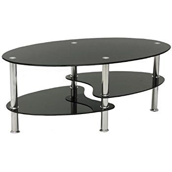 Fantastic Best Coffee Tables With Chrome Legs In Cara Black Glass Coffee Table With Chrome Legs Amazoncouk (Photo 24531 of 35622)