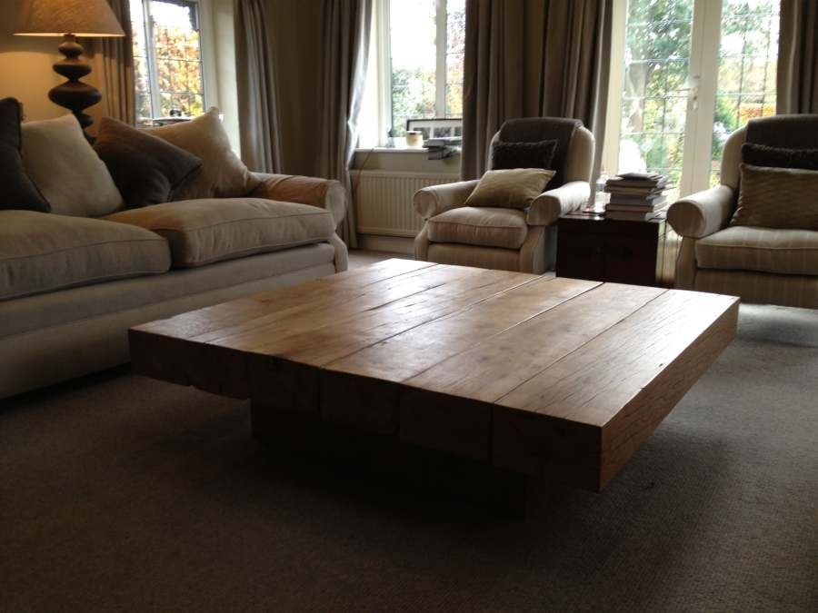 low wooden table living room