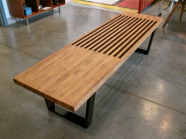 Fantastic Brand New Nelson Coffee Tables Regarding Metro Modern George Nelson Style Platform Bench (View 25 of 50)