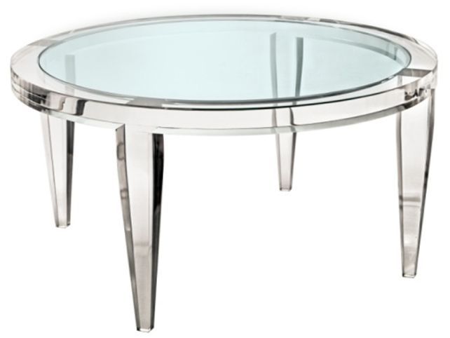 Fantastic Common Ava Coffee Tables Intended For Latest Alluring Round Acrylic Coffee Table Ava Modern Round Clear (Photo 25705 of 35622)