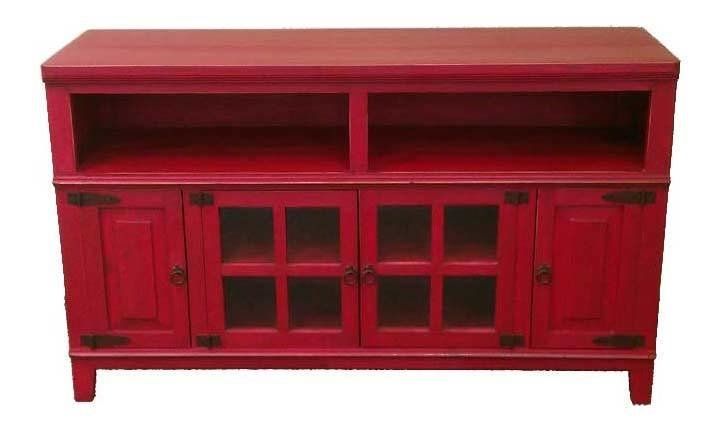 Fantastic Deluxe Black And Red TV Stands Throughout Antique Red Plasma Tv Stand Rustic Red Tv Stand (Photo 31215 of 35622)