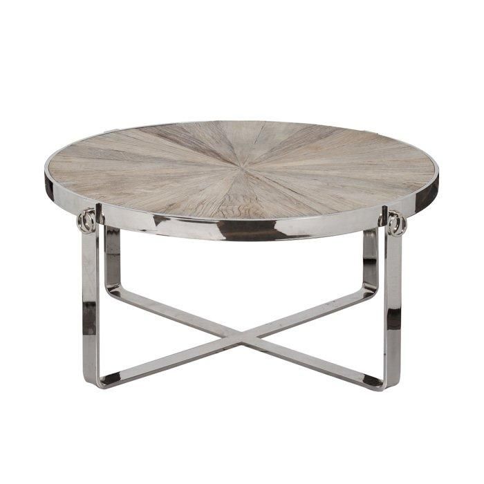Fantastic Elite Wood Chrome Coffee Tables With Regard To Round Wood Chrome Coffee Table (Photo 27118 of 35622)