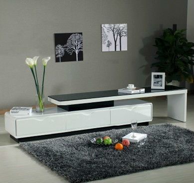 Fantastic Famous White High Gloss TV Stands Throughout Modern White High Gloss Mdf Tv Stand With Tempered Glass Buy Low (Photo 17161 of 35622)