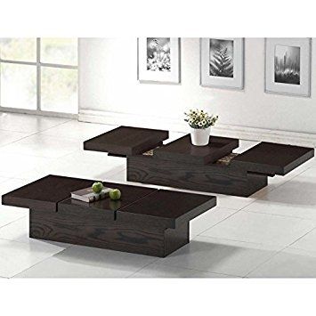 Fantastic Famous Wood Modern Coffee Tables Within Amazon Baxton Studio Cambridge Brown Wood Modern Coffee Table (Photo 25338 of 35622)