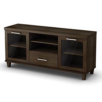 Fantastic Fashionable Brown TV Stands Inside Amazon South Shore Adrian Collection Tv Stand Hazy Brown (Photo 1 of 45)