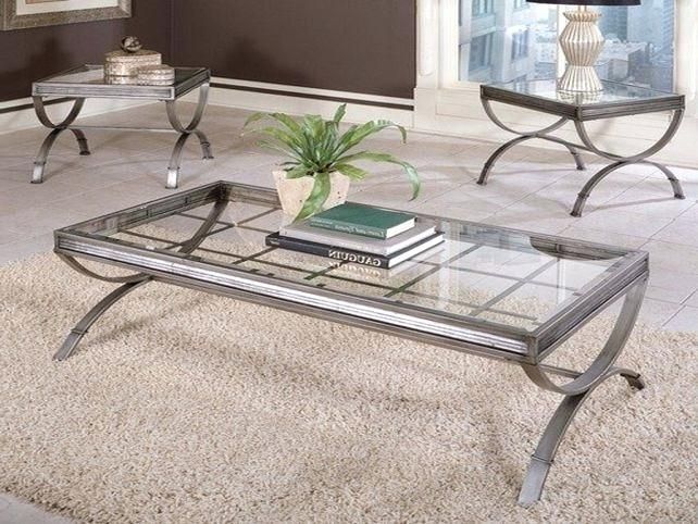 Fantastic Fashionable Glass And Silver Coffee Tables Throughout Brushed Silver Waves Round Glass Coffee Table Tag Silver Round (View 17 of 50)