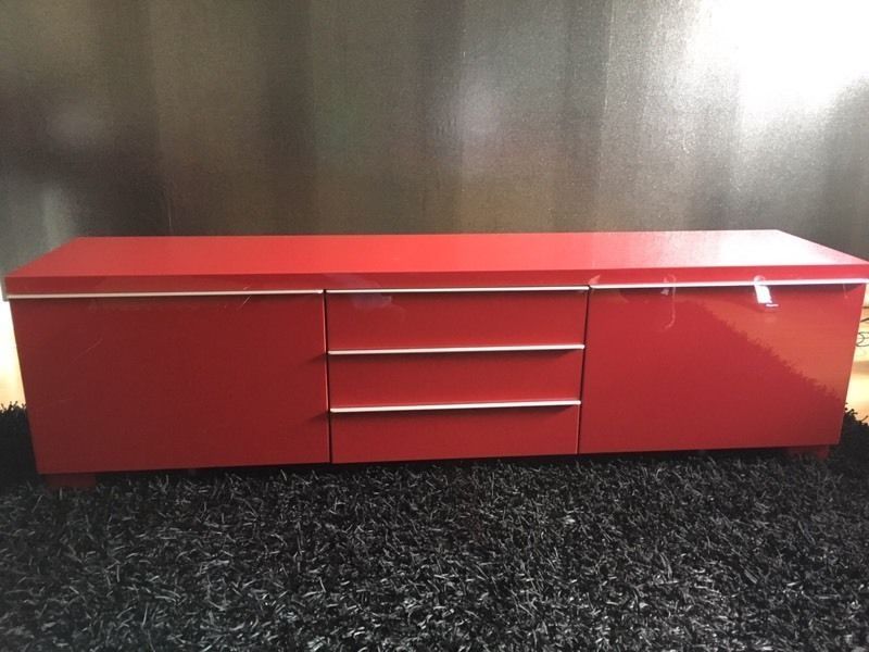 Fantastic Fashionable Red Gloss TV Stands For Red Ikea High Gloss Tv Stand In East Kilbride Glasgow Gumtree (Photo 32224 of 35622)