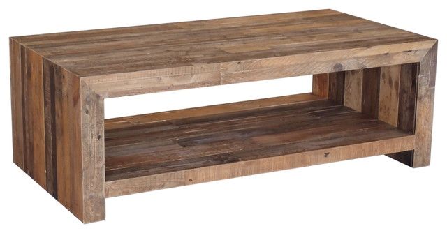 Fantastic Fashionable Small Coffee Tables With Shelf Regarding Small Double Sided Coffee Table With Magazine Shelf Rustic Pine (View 8 of 40)