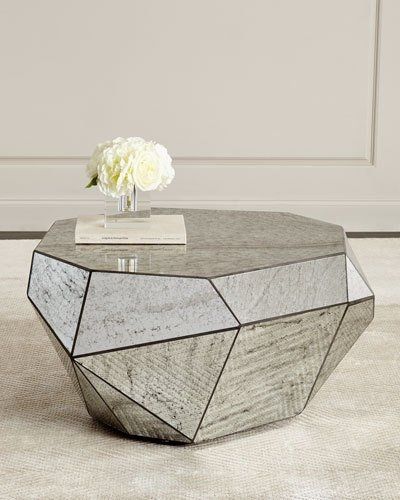 Fantastic High Quality Coffee Tables Mirrored With Regard To Marble Mirrored Coffee Tables At Neiman Marcus Horchow (Photo 18 of 50)