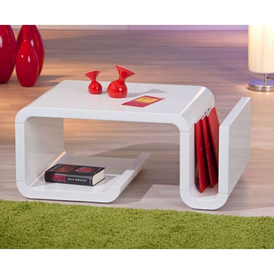 Fantastic High Quality Coffee Tables With Magazine Rack In High Gloss Coffee Table With Magazine Rack In White (Photo 26133 of 35622)
