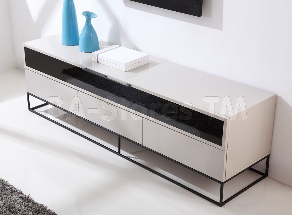 Fantastic High Quality Cream Gloss TV Stands With Regard To B Modern Tv Stands Coffee Tables (Photo 17329 of 35622)
