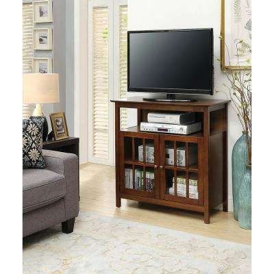 Fantastic High Quality Dark Walnut TV Stands For Medium Brown Wood Tv Stands Living Room Furniture The Home Depot (Photo 22145 of 35622)