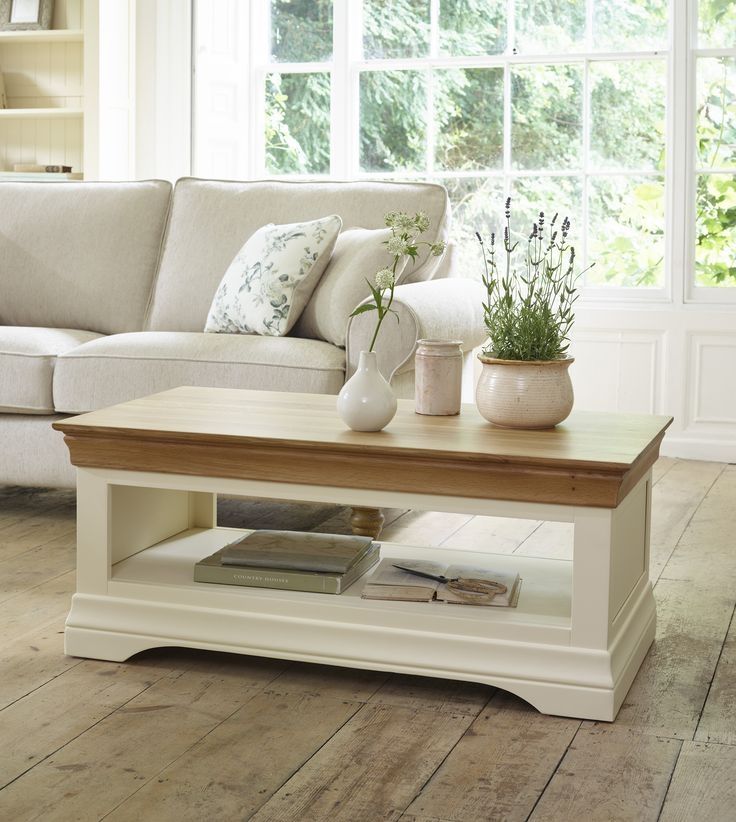 Coffee Table: Oak and Cream Coffee Tables (#11 of 40 Photos)
