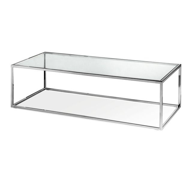 Fantastic Latest Glass Steel Coffee Tables Regarding Elle Cube Stainless Steel Coffee Table Insideout (View 44 of 50)