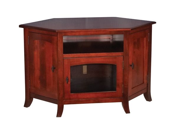 Fantastic Latest Maple TV Stands Intended For Young Mission 35 Corner Or Wall Tv Stand Ohio Hardword (Photo 24 of 50)