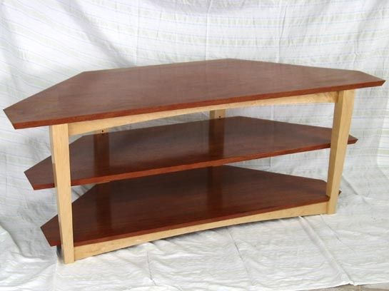Fantastic Latest Maple TV Stands Pertaining To Larry Couture Designs Bubinga And Maple Tv Stand Custom Studio (Photo 20979 of 35622)