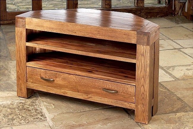 Fantastic Latest Real Wood Corner TV Stands Within Corner Tv Stand Solid Wood Home Design Ideas (Photo 1 of 50)
