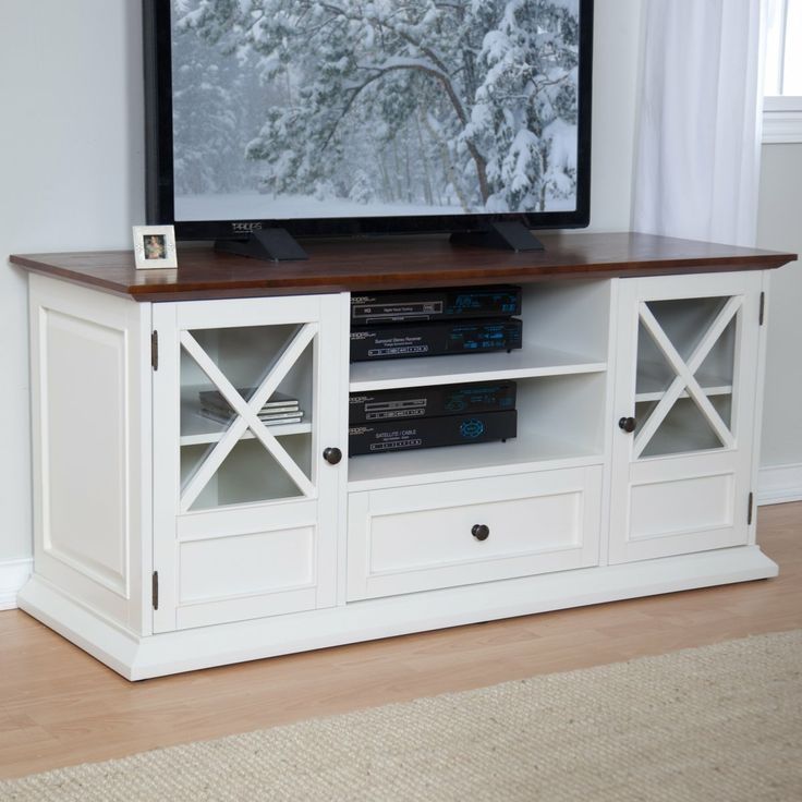 Fantastic Latest White Wood TV Stands Pertaining To 11 Best Tv Stand Images On Pinterest (View 21 of 50)