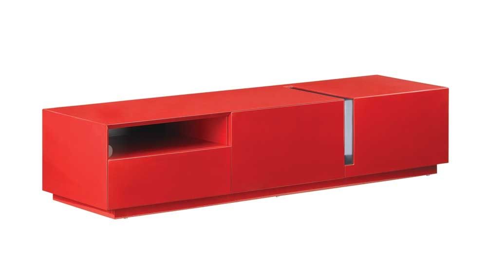 Fantastic New Red TV Stands Pertaining To Tv027 Red High Gloss Tv Stand J M Furniture (Photo 1 of 50)