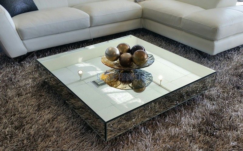 Fantastic New Round Mirrored Coffee Tables For Two Tiered Brass Framed Glass Round Coffee Table Round Mirrored (Photo 27314 of 35622)