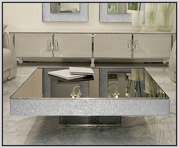 Fantastic Popular Coffee Tables Mirrored Throughout Square Mirrored Coffee Table Uk Vanities Decoration (Photo 22 of 50)