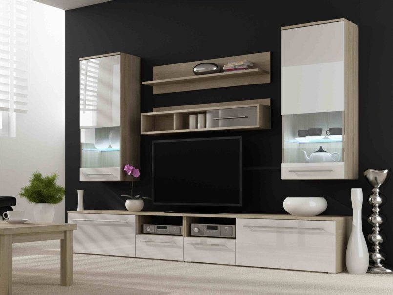 Fantastic Popular LED TV Stands Within Furniture Cream Ikea Modern Tv Stands With Led Tv Under Two Glass (View 8 of 50)