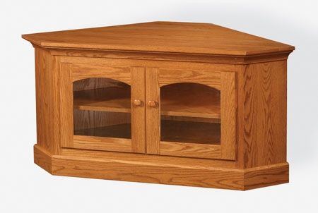 Fantastic Premium Oak Corner TV Stands Within Up To 33 Off Shaker Corner Tv Stand In Oak Solid Wood Furniture (Photo 22 of 50)