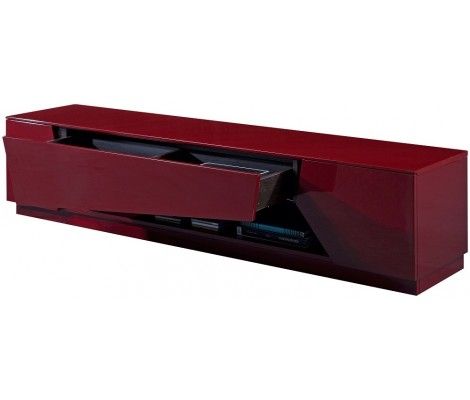 Fantastic Premium Red Gloss TV Stands Throughout Tv125 Modern Tv Stand In Red High Gloss Finish Jm Furniture (Photo 32223 of 35622)