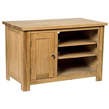 Fantastic Series Of Light Oak TV Cabinets With Regard To Waverly Oak 1 Door Small Tv Stand In Light Oak Finish Amazonco (View 9 of 50)