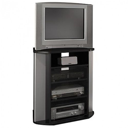 Fantastic Top Black Corner TV Cabinets Throughout Corner Entertainment Center Tall Tv Stand Storage Cabinet Living (View 31 of 50)