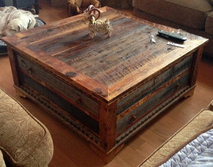 Fantastic Top Hardwood Coffee Tables With Storage Pertaining To Reclaimed Wood Square Coffee Table Best Round Coffee Table For (Photo 25140 of 35622)