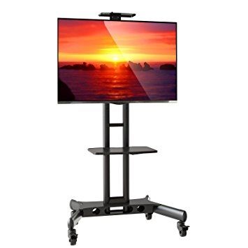 Fantastic Top TV Stands For 43 Inch TV With Regard To Amazon Mount Factory Rolling Tv Cart Mobile Tv Stand For  (View 26 of 50)