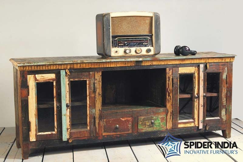 Fantastic Variety Of RecycLED Wood TV Stands With Regard To Reclaimed Sideboard Tv Standametis Driftwood Reclaimed (Photo 21148 of 35622)