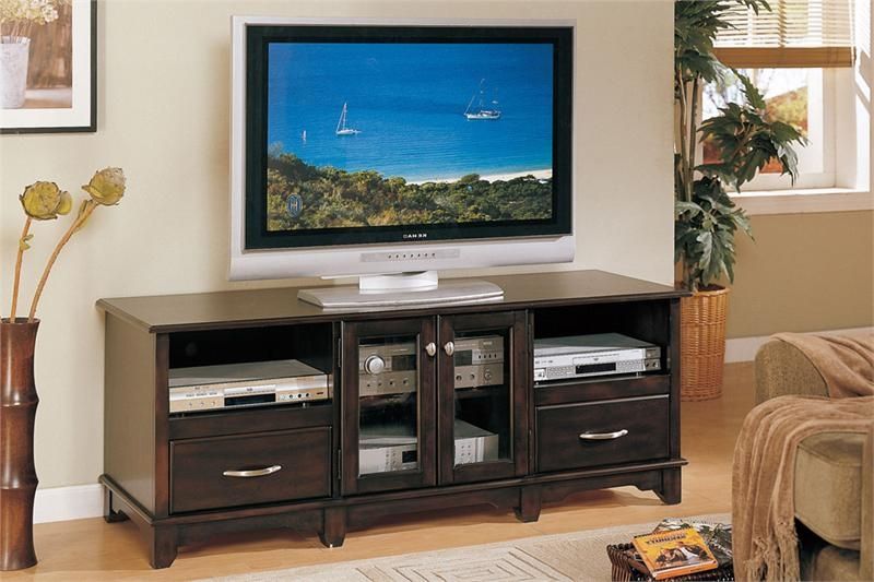 Fantastic Well Known Dark TV Stands With Regard To Dark Brown Tv Stand F4416 (Photo 16847 of 35622)
